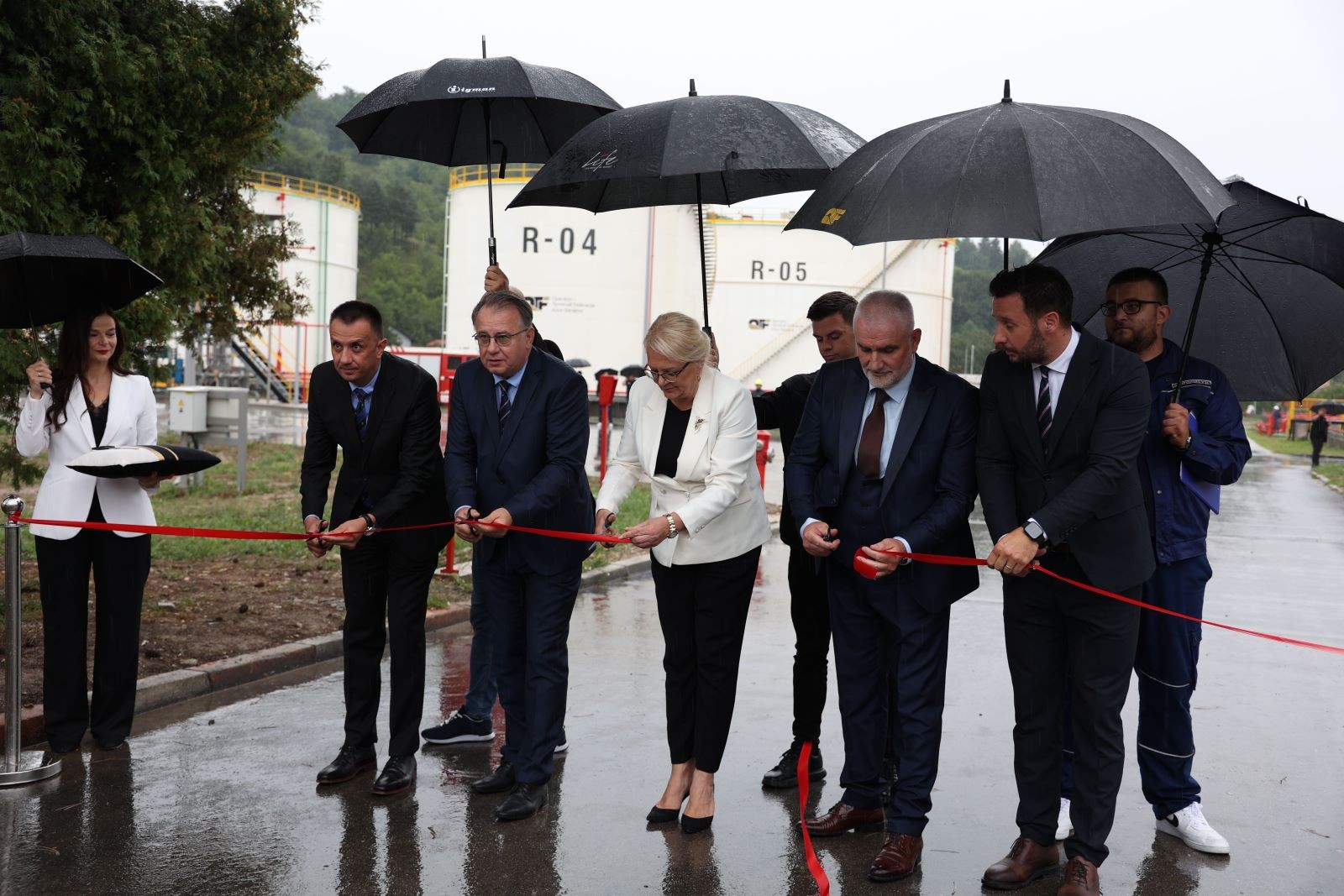 Premijer Nikšić na obilježavanju završetka radova na sanaciji Terminala tekućih naftnih goriva u Blažuju