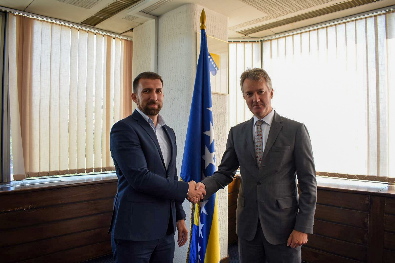 Ministar Delić sa ambasadorom Reillyem o dugoročnom oporavku Federacije BiH
