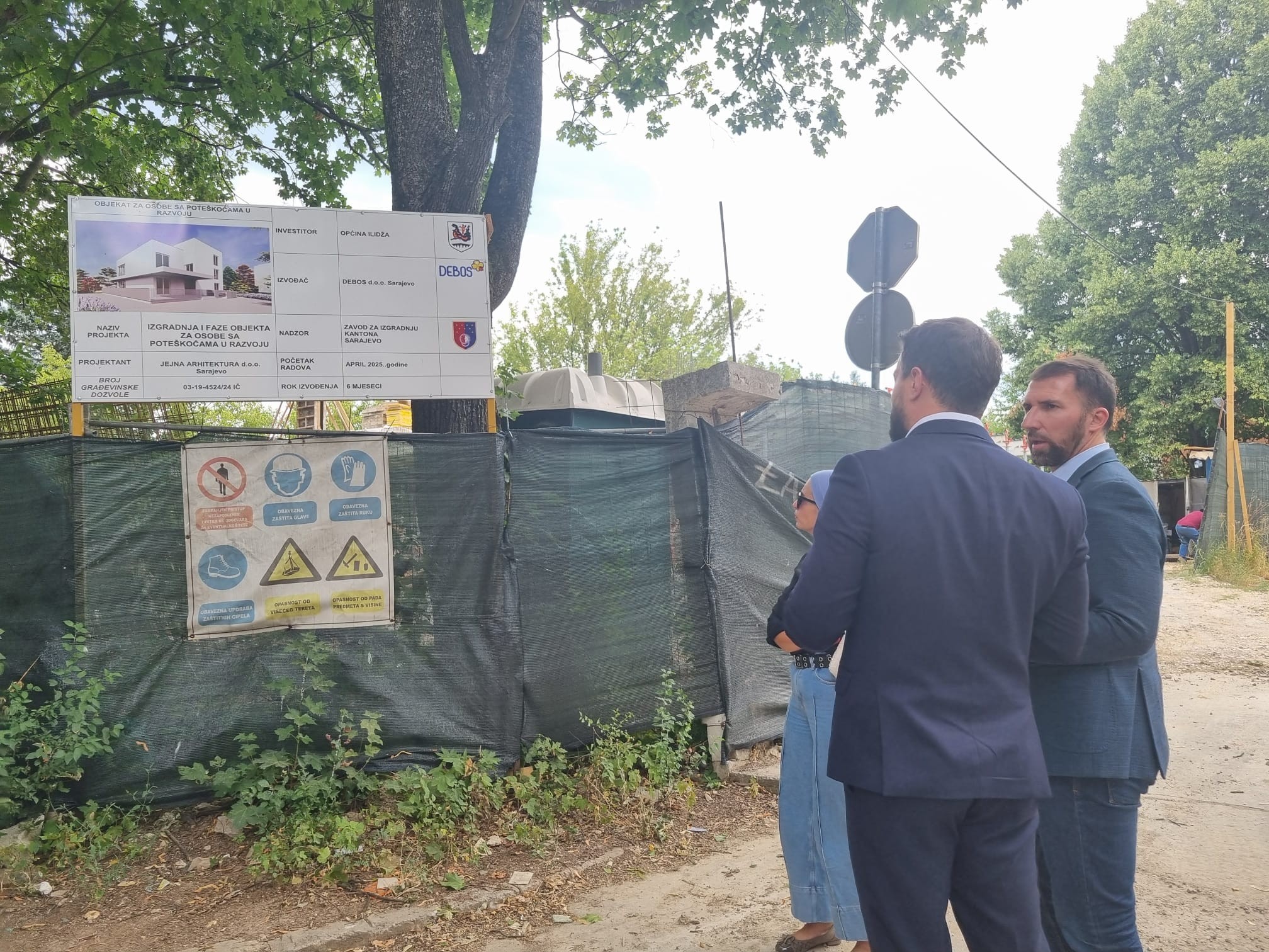 Ministar Delić i načelnik Muzur obišli gradilište dnevnog centra za osobe s poteškoćama u razvoju