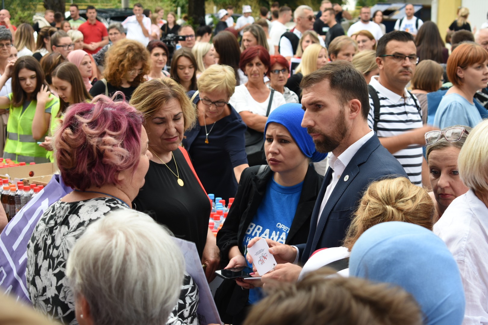 Ministar Delić prisustvovao protestima u Jablanici