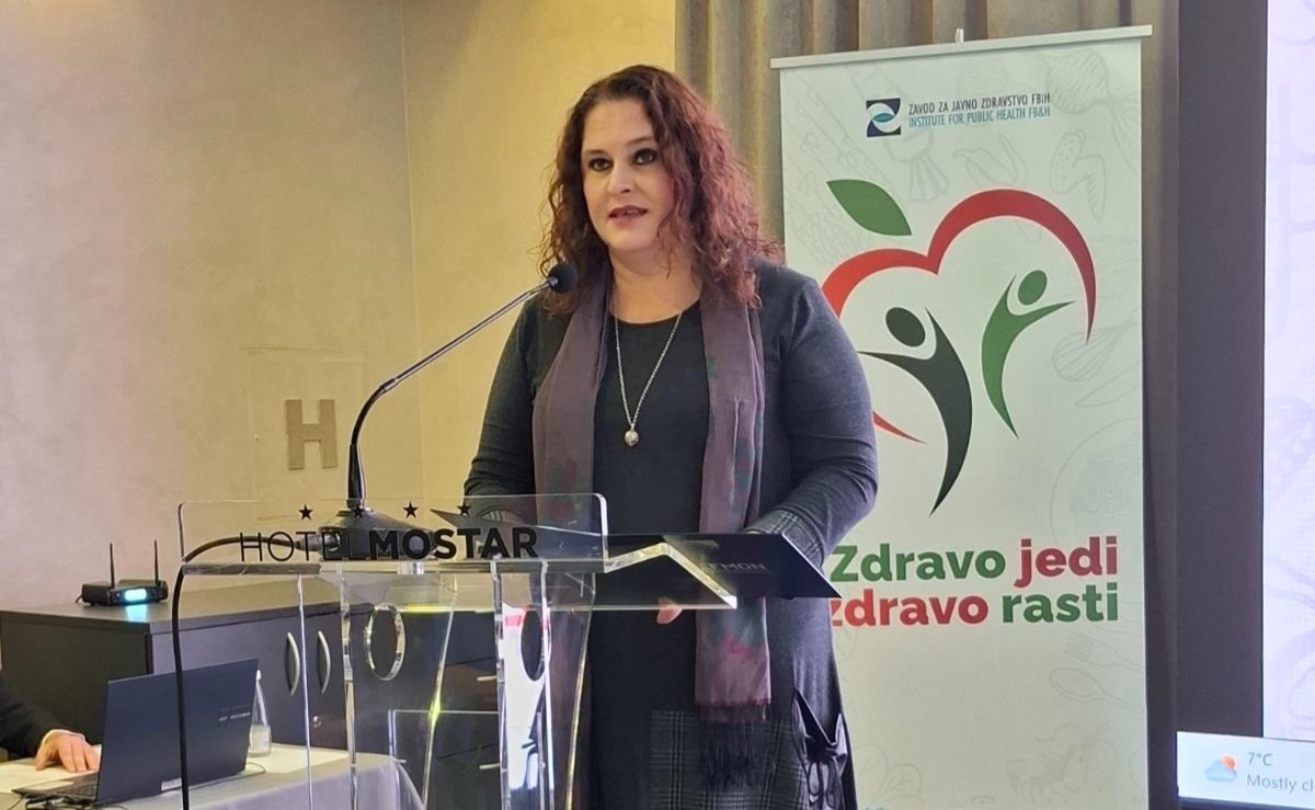 Ministrica Duraković na Završnoj radionici programa „Zdravo jedi, zdravo rasti“ u Mostaru