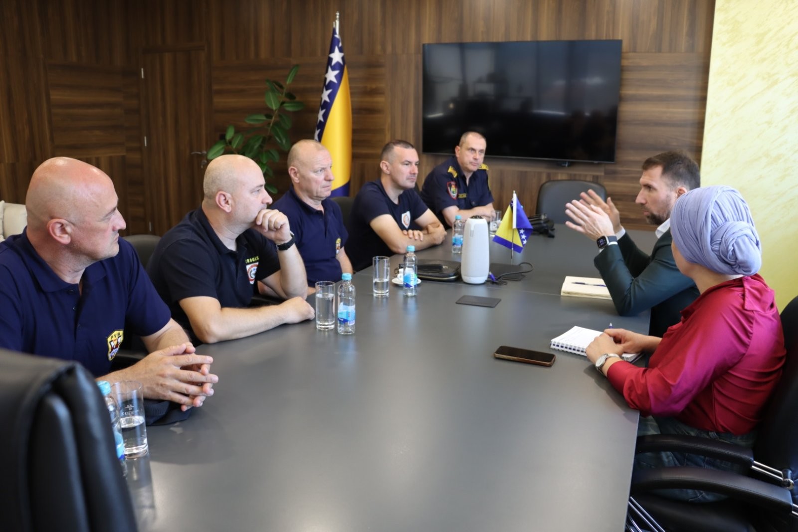 Ministar Delić razgovarao s predstavnicima profesionalnih vatrogasaca iz Mostara, Sarajeva i Zenice