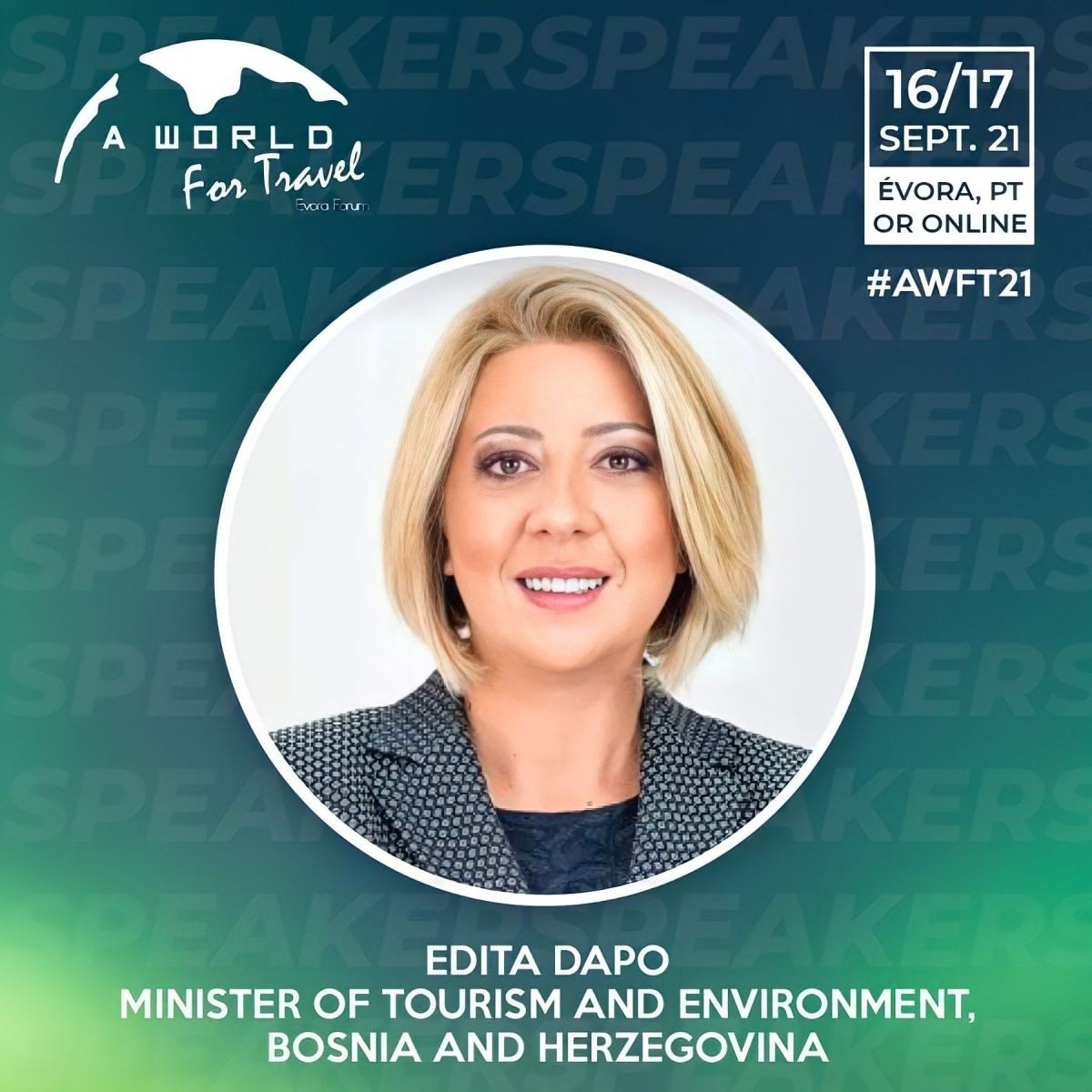 Ministrica Đapo učestvuje na prvoj međunarodnoj konferenciji o turizmu EVORA FORUM - A WORLD FOR TRAVEL