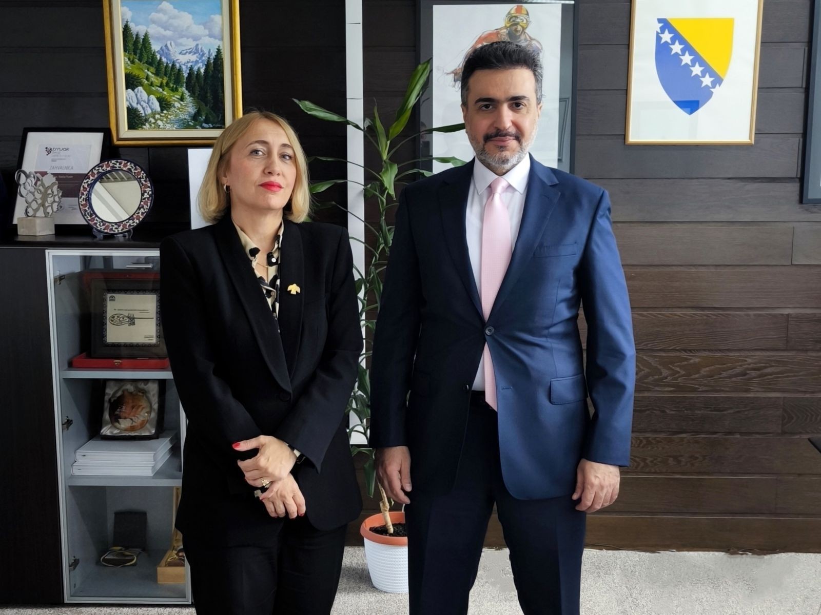 Ministrica Pozder sa ambasadorom Kuvajta u BiH  o jačanju saradnje u turizmu i razvoju održivih turističkih sadržaja
