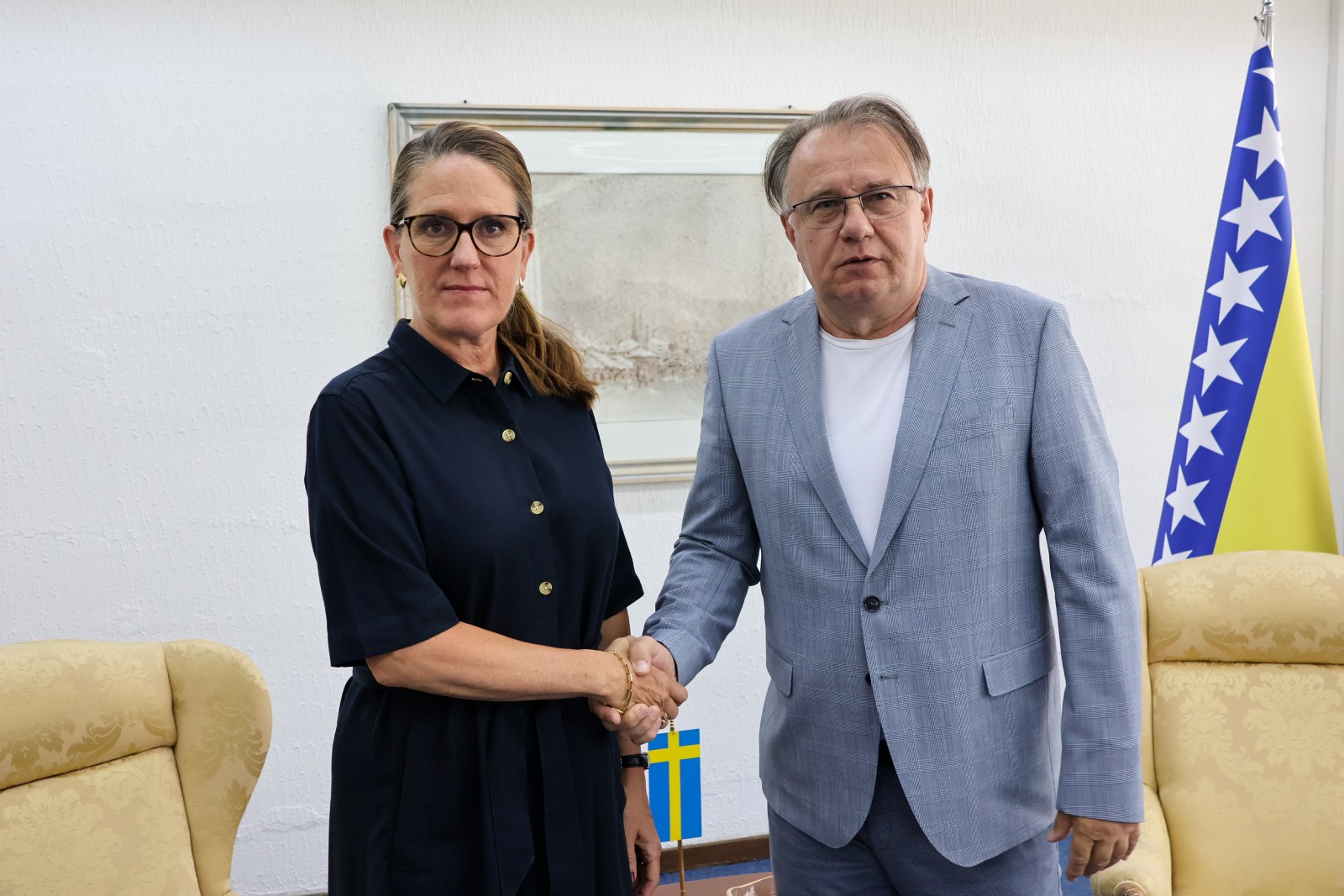 Премијер Никшић разговарао са шведском амбасадорицом у БиХ о европском путу БиХ и јачању економске сарадње