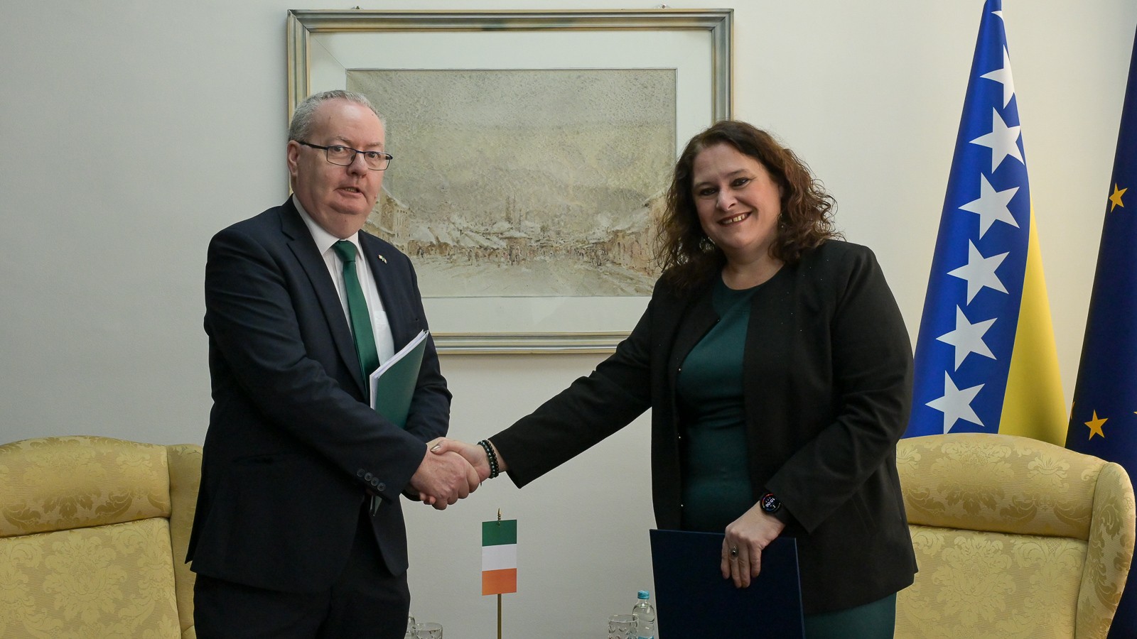 Sastanak ministrice Duraković sa irskim ministrom za specijalno obrazovanje i inkluziju Moynihanom