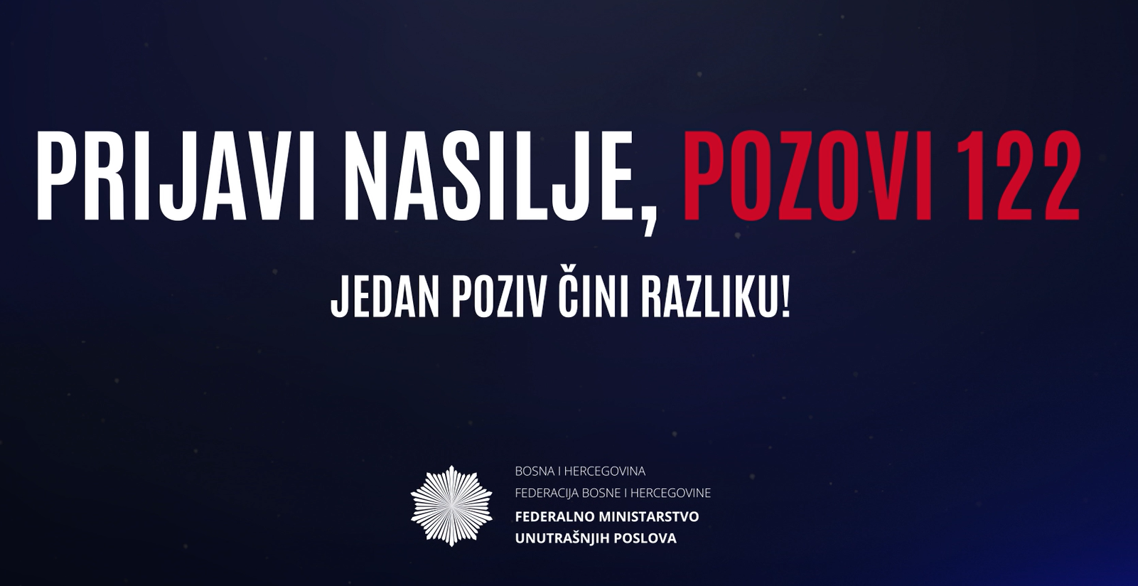 Kampanja Federalnog MUP-a „Ne okreći glavu, okreni broj!“: Poziv na akciju u borbi protiv nasilja u porodici i nasilja nad ženama