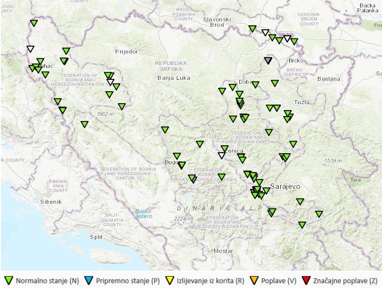 Federalno ministarstvo: Hidrološko stanje na vodnom području rijeke Save u Federaciji BiH stabilno