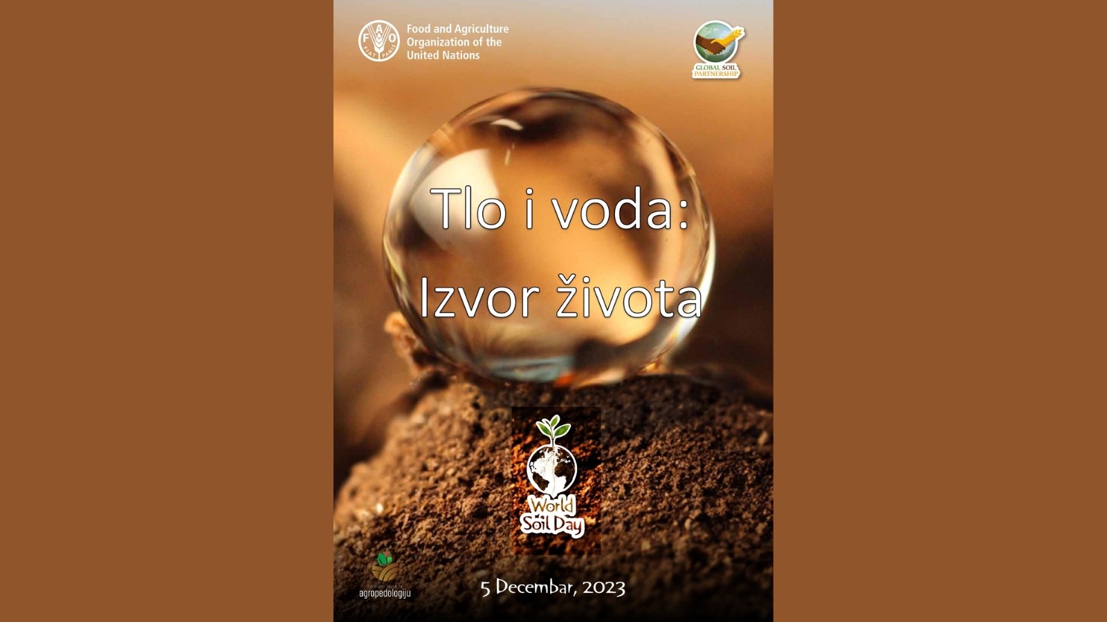 Federalni zavod za agropedologiju čestita Svjetski dana tla: Tlo i voda, izvor života