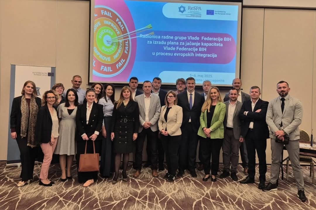 Održana radionica sa radnom grupom Vlade Federacije BiH za izradu plana jačanja kapaciteta Vlade Federacije BiH u procesu integracija